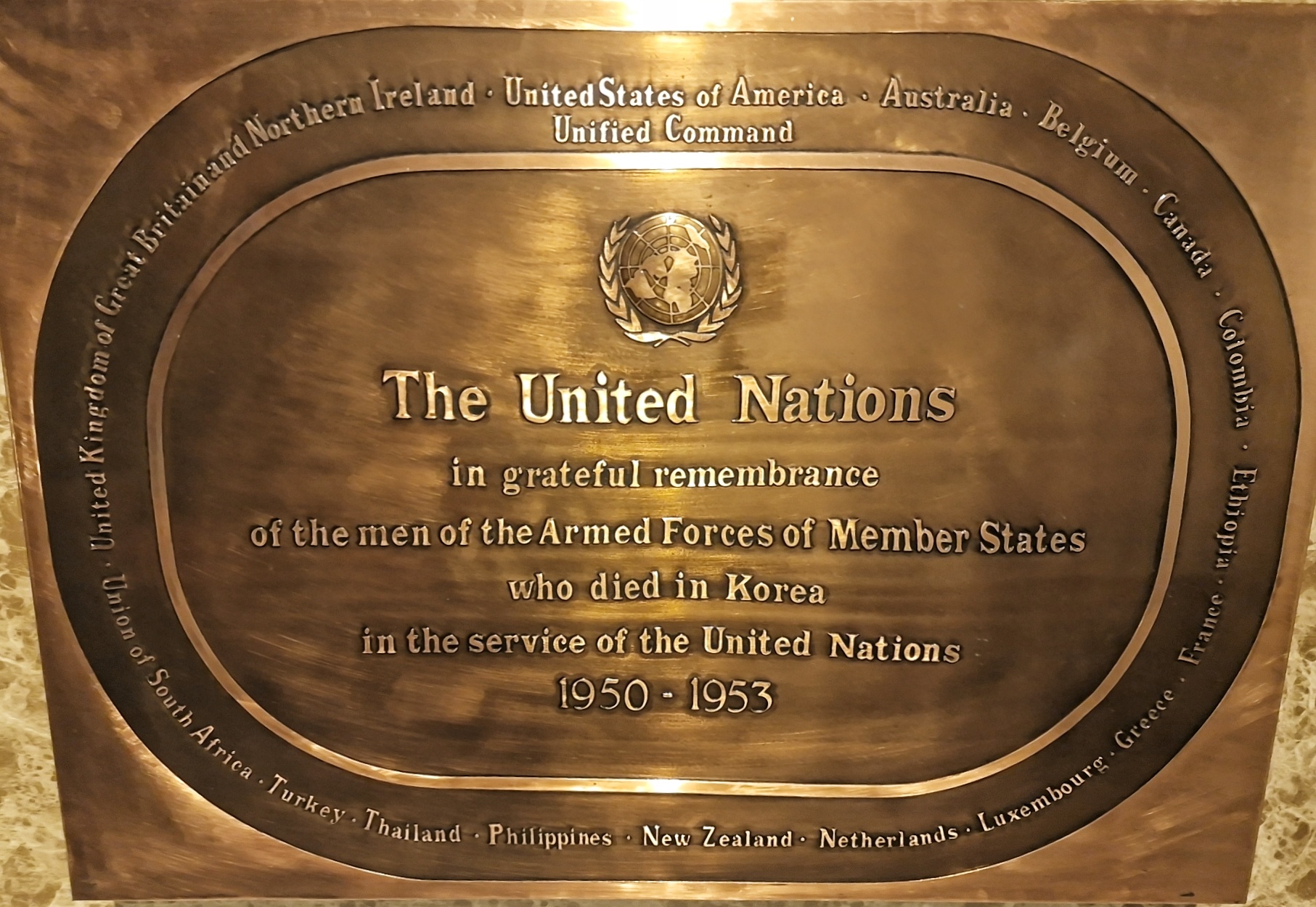 A commemorative inscription in an archival photograph.