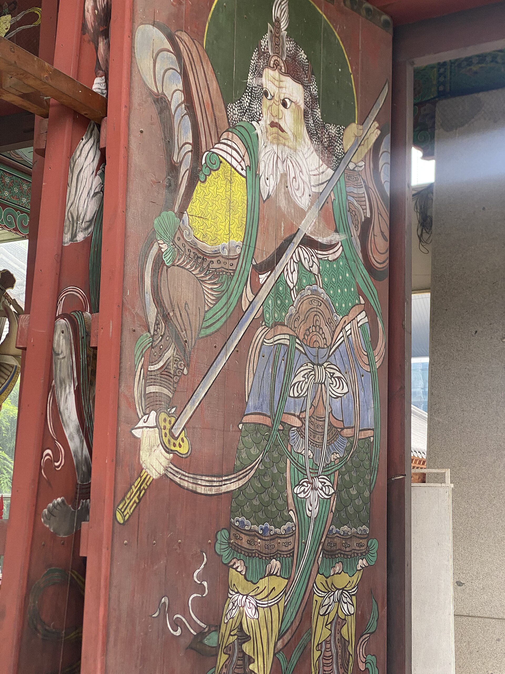 A painted detail; use the site interpretation for its meaning.