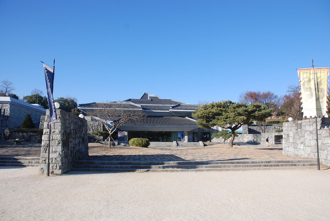 The Jinju National Museum building inside the fortress